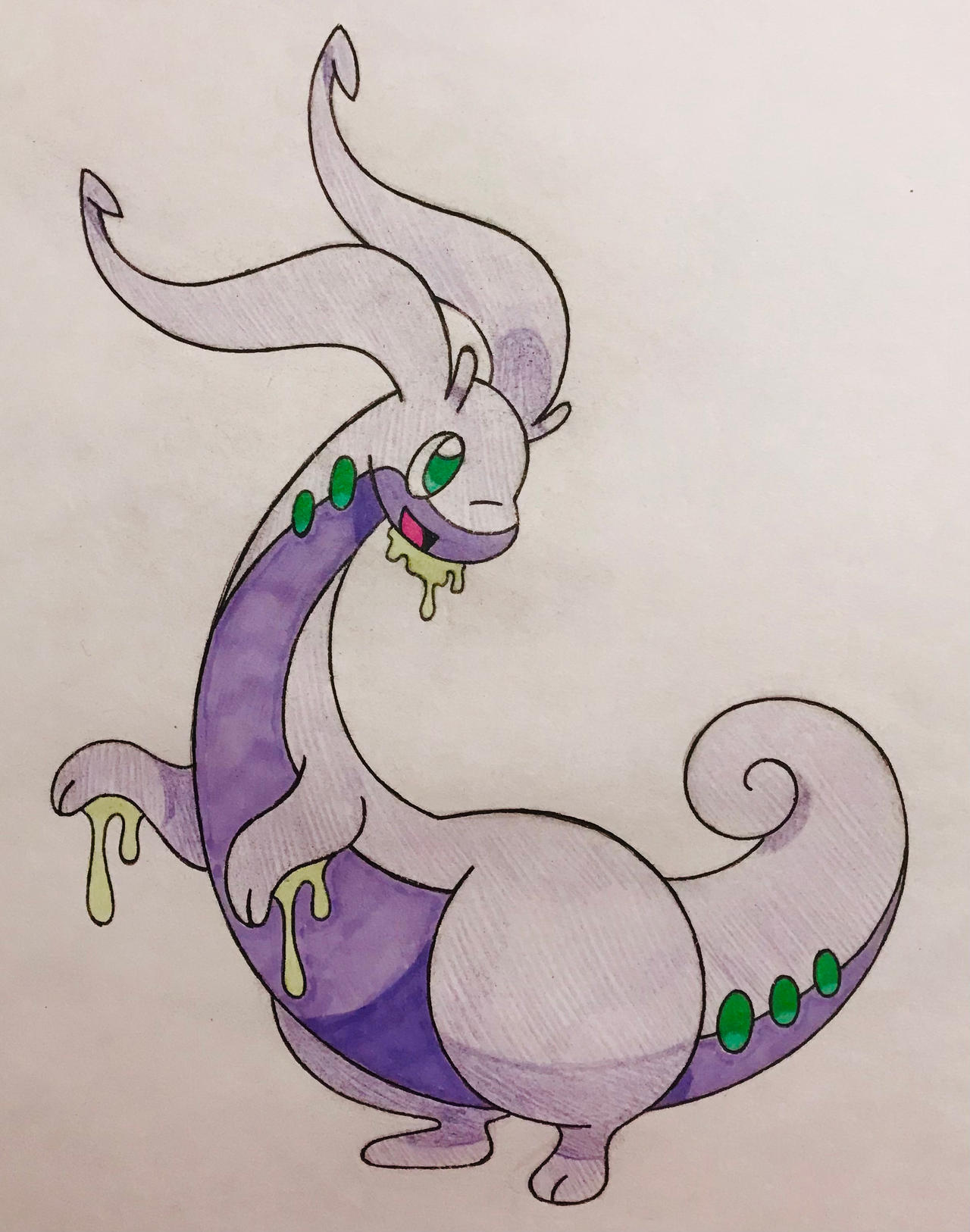 Goodra Color In (Coloured) Goodra. by Nightshadethedark16 on DeviantArt