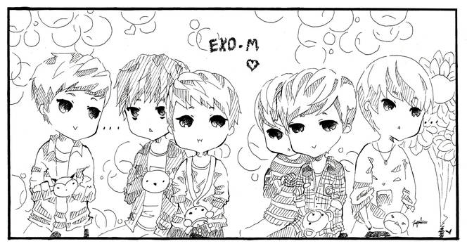 EXO-M chibi doodle