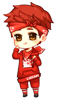 Luhan in red