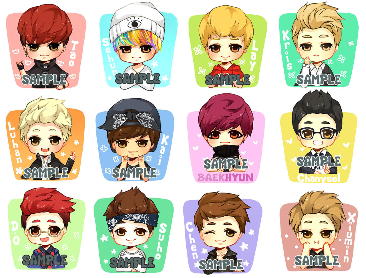 Kcon stickers by misunderstoodpotato on DeviantArt