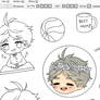 Suga sticker sheet (preview)