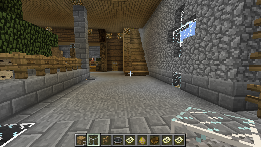 Minecraft - Big Barn - interior by DemiWolfe on DeviantArt