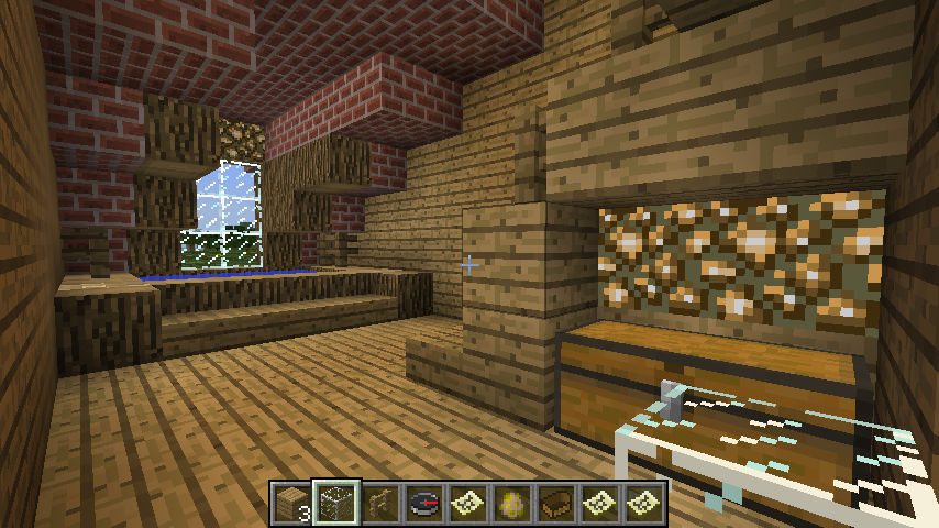 Minecraft - Big Barn - interior 7 by DemiWolfe on DeviantArt