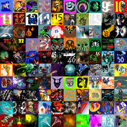 FIRST 100 ADULT LINE CHARACTERS