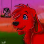 giant Red Dog