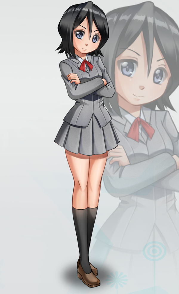 rukia school uniform