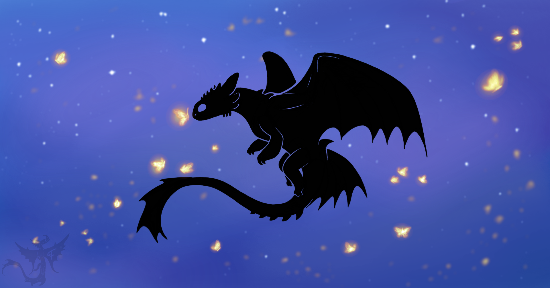 Toothless Silhouette by Flight-Of-Fury on DeviantArt