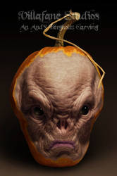 Alien Head Pumpkin