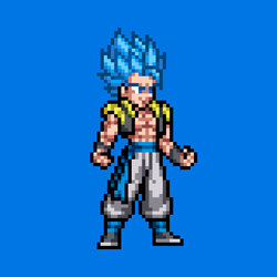 Gogeta Blue DBFZ Stand.