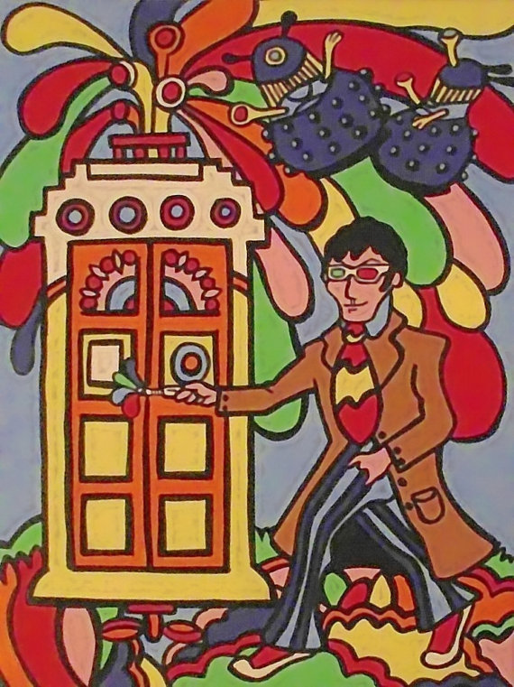 Doctor Who Yellow Submarine Painting