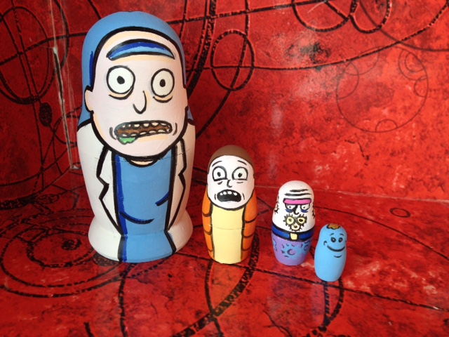 Rick and Morty nesting dolls