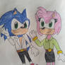 Request- AU Sonic and Amy
