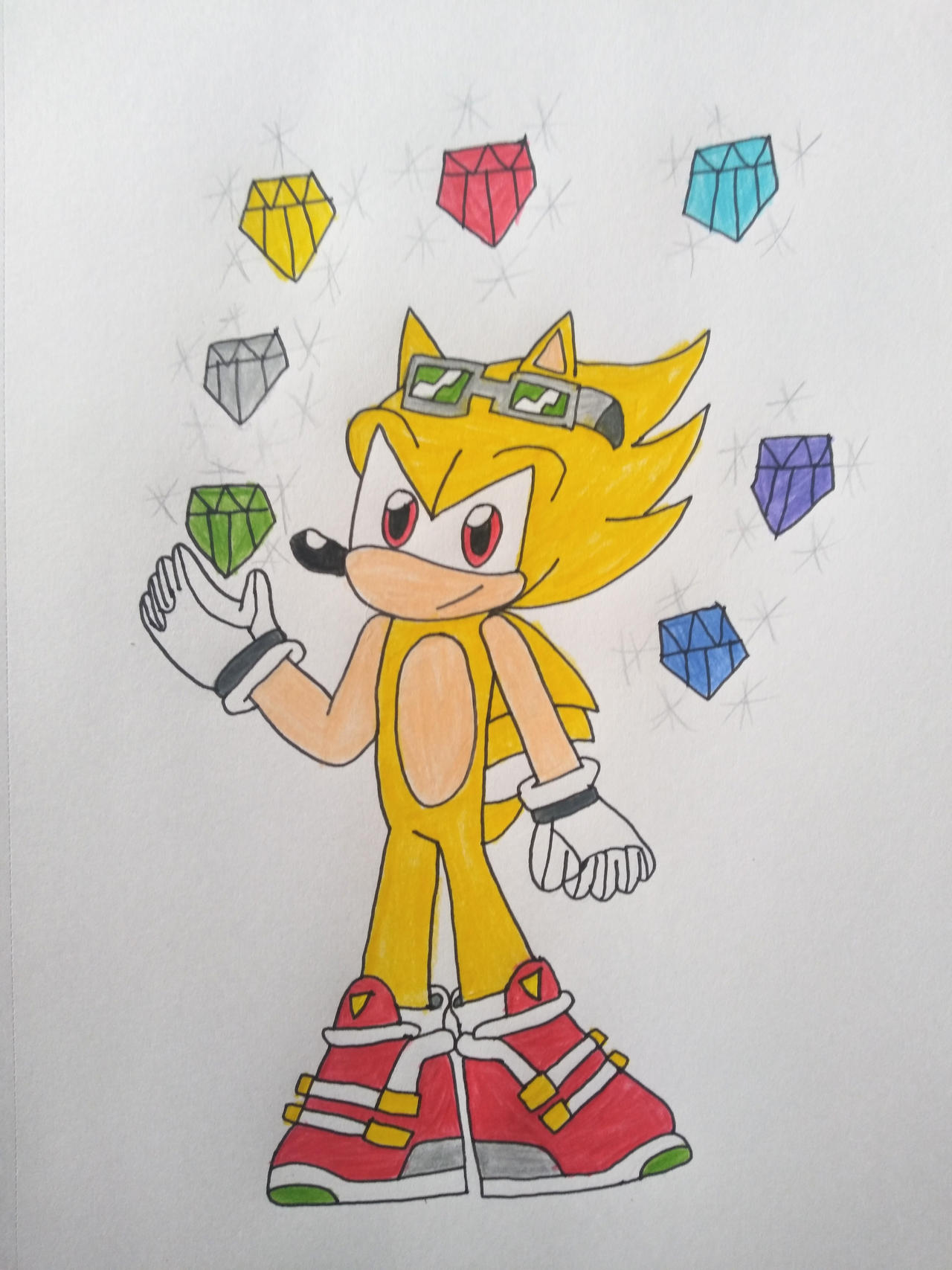 Sonic Riders Super Sonic by SonicKing2988 on DeviantArt