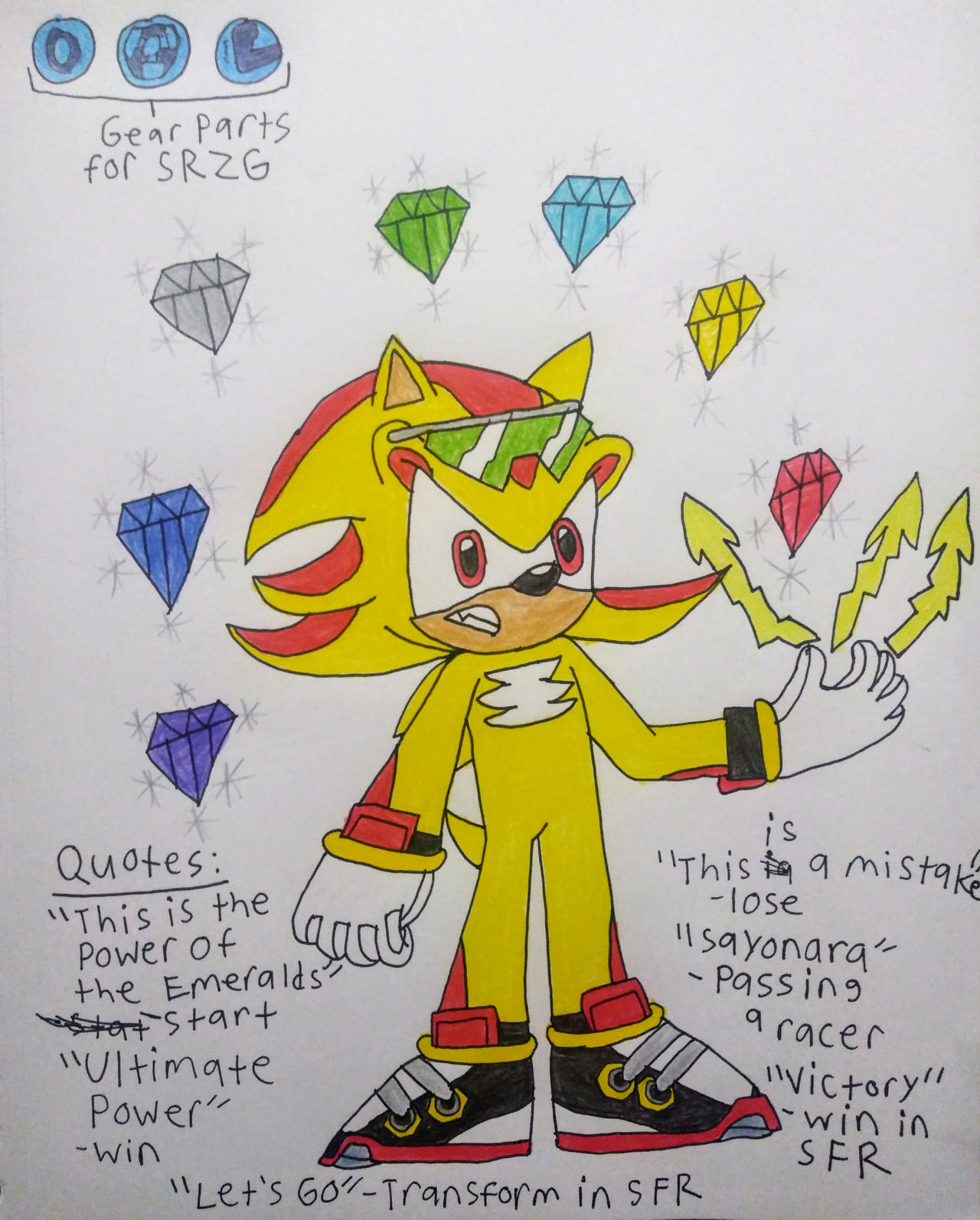 Sonic Riders Super Shadow by SonicKing2988 on DeviantArt