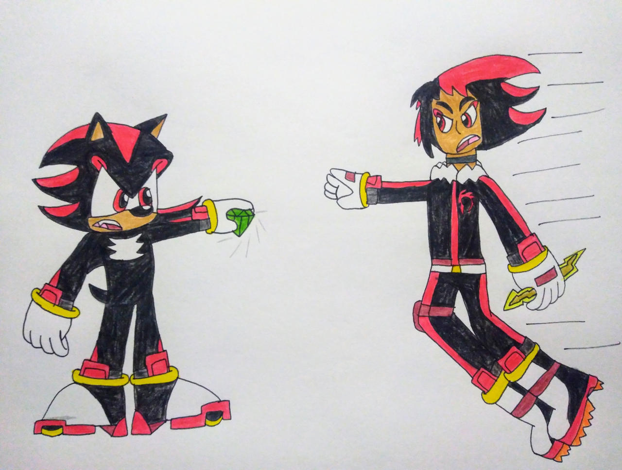Shadow Inhumane The fight between Shadow and Human Shadow by SonicKing2988 on DeviantArt