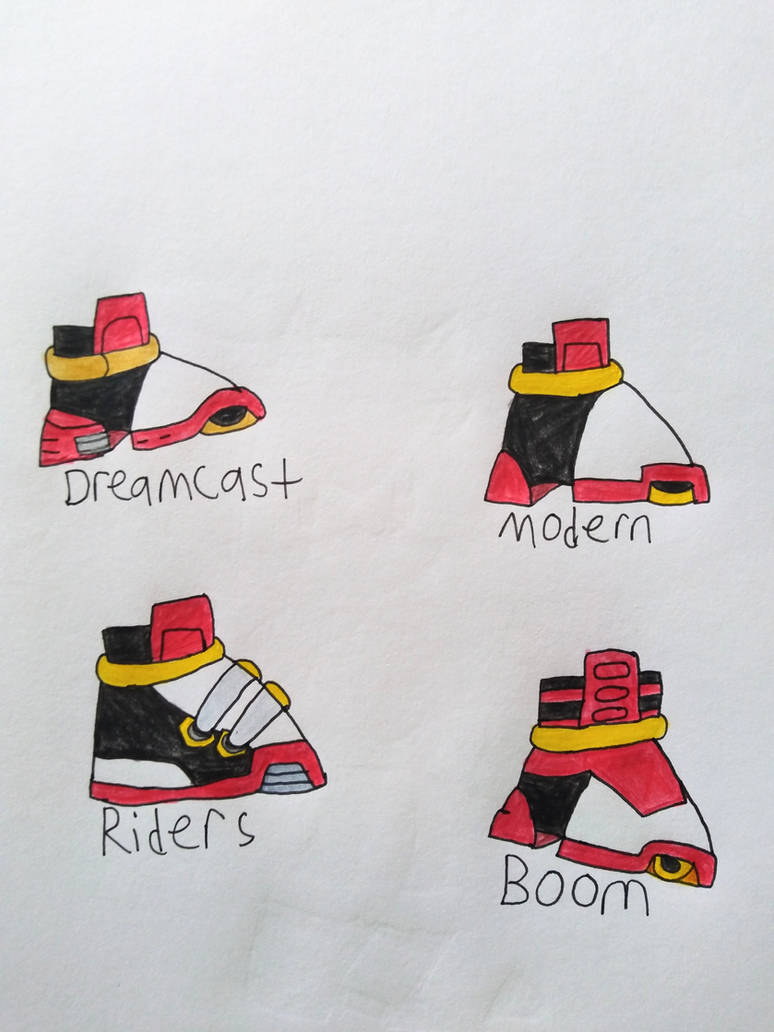 Shadow's Air Shoes designs by SonicKing2988 on DeviantArt