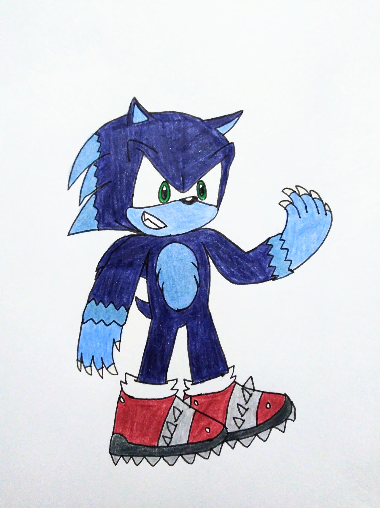 Dark Sonic (Sonic X Redraw) by Sonicgirlfriend65 on DeviantArt