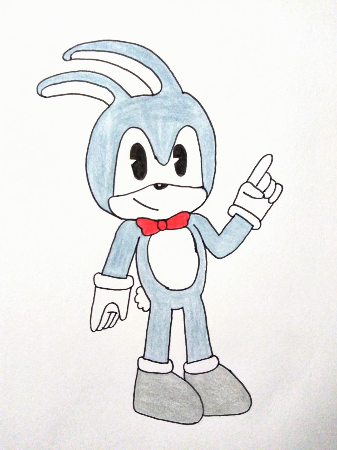 Sonic Feel Rabbit Feels the Rabbit (Sonic's prototype design) by SonicKing2988 on DeviantArt