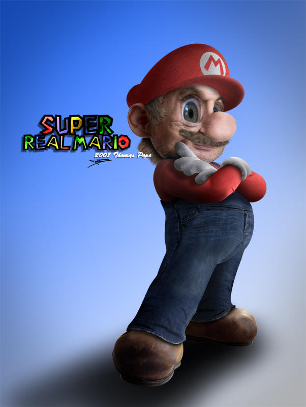 Super Real Mario by rabidoverlord on DeviantArt