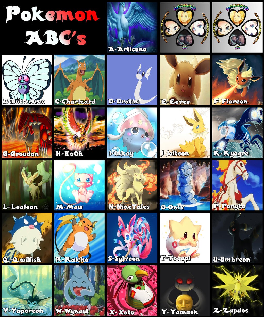 Pokemon Abc S By 18deadulybeauty18 On Deviantart Pokemon Abc S By 18deadulybeauty18 On Deviantart