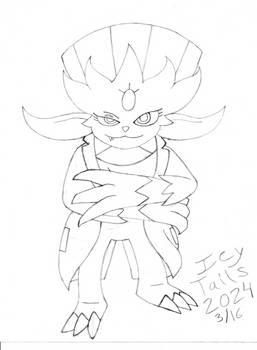 IC (Icy Claws) Weavile sketch