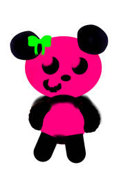 Pink and Blacck panda