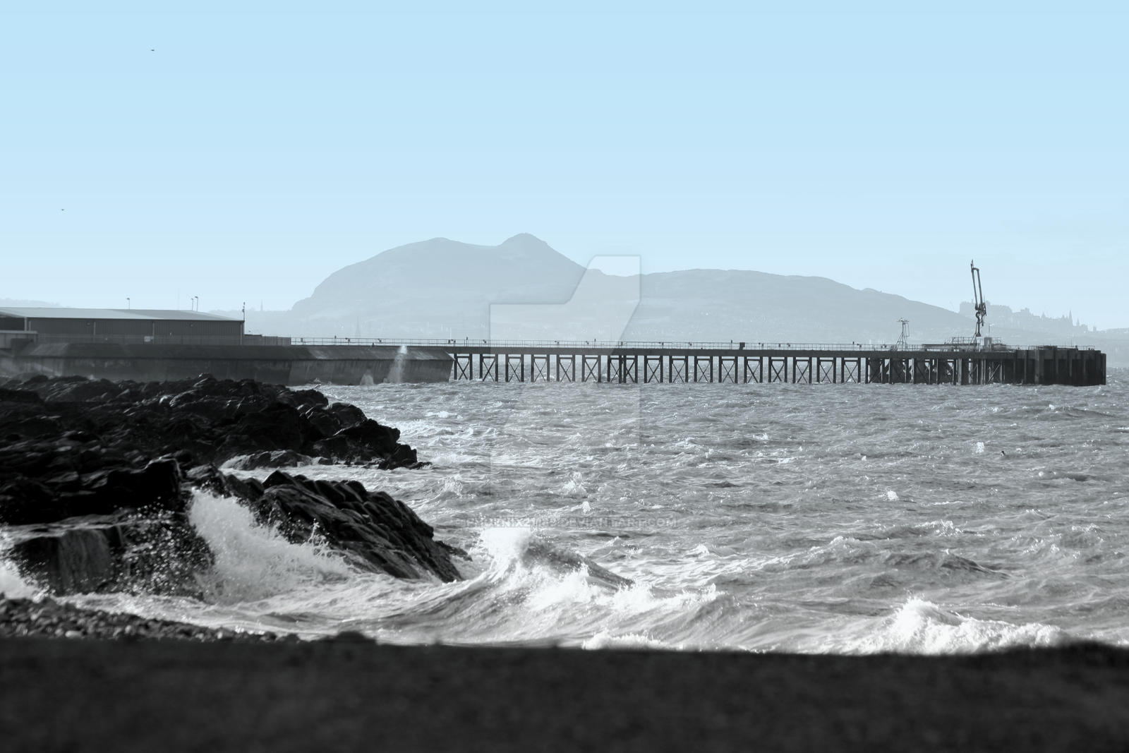 Cockenzie Power Station Pier by phoenix21189 on DeviantArt