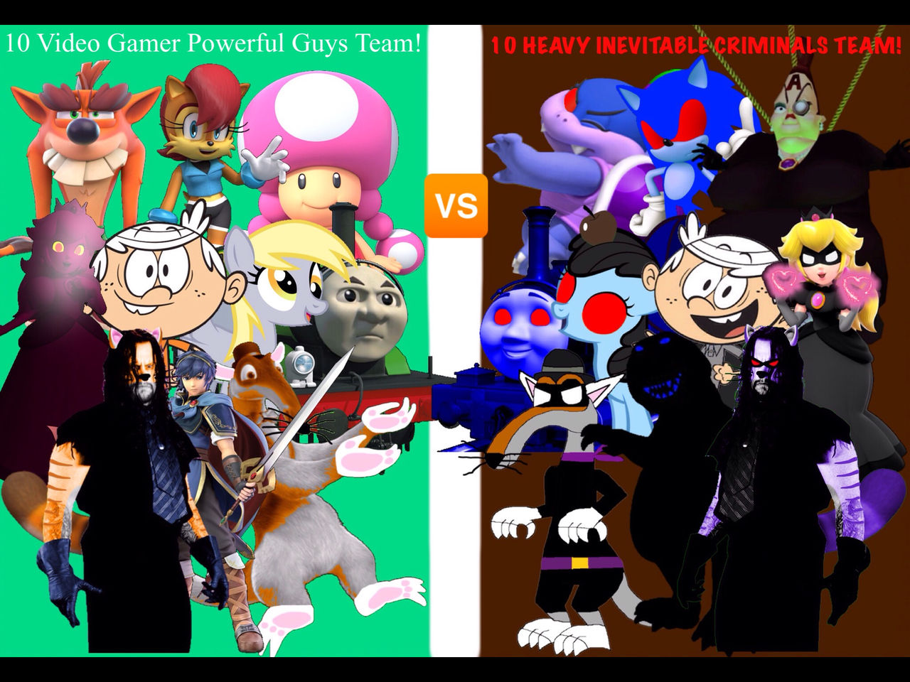 MUGEN: Cartoons vs. Video Games Thumbnail by PG2243 on DeviantArt