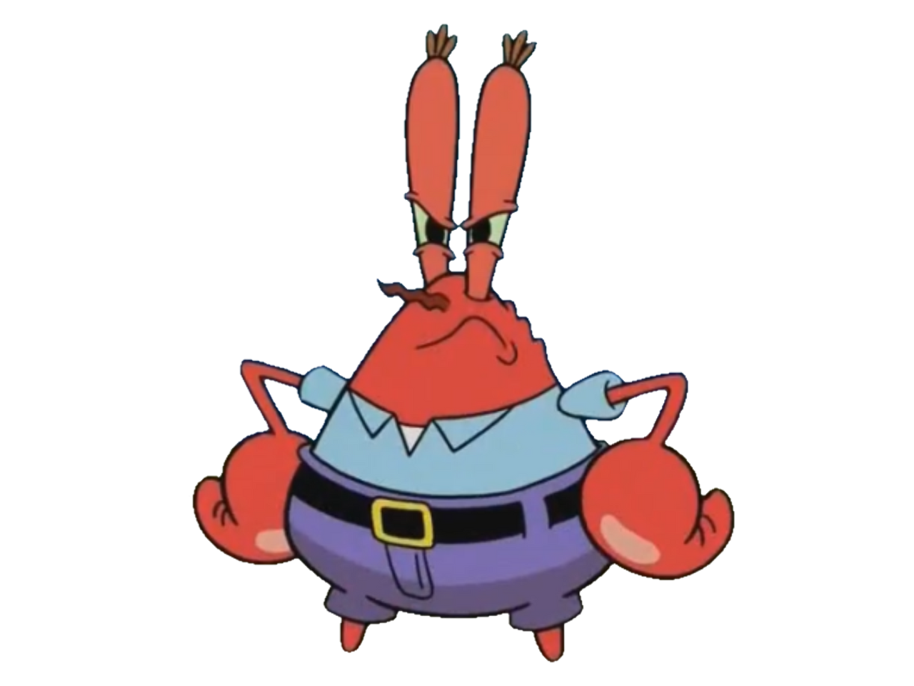 Mr. Krabs Angry (Transparented) by Azooz2662 on DeviantArt