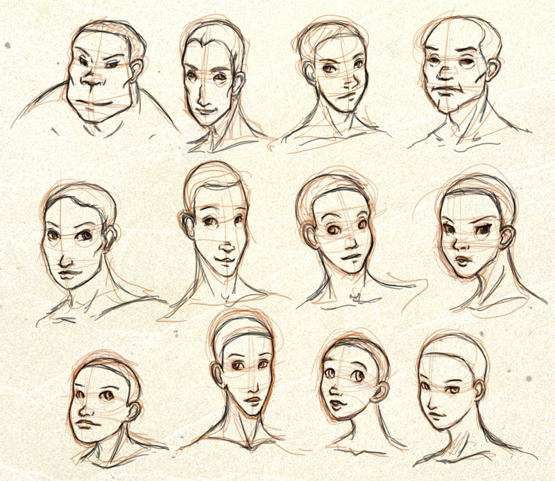 Deviantart Model Faces Face Shapes by ixisstar on DeviantArt