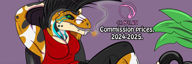Commission prices 2024-2025.