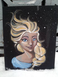 Elsa in Acrylics