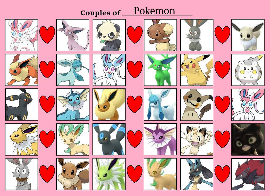 Couples of Pokemon Part 1 by JeremiahDust56 on DeviantArt