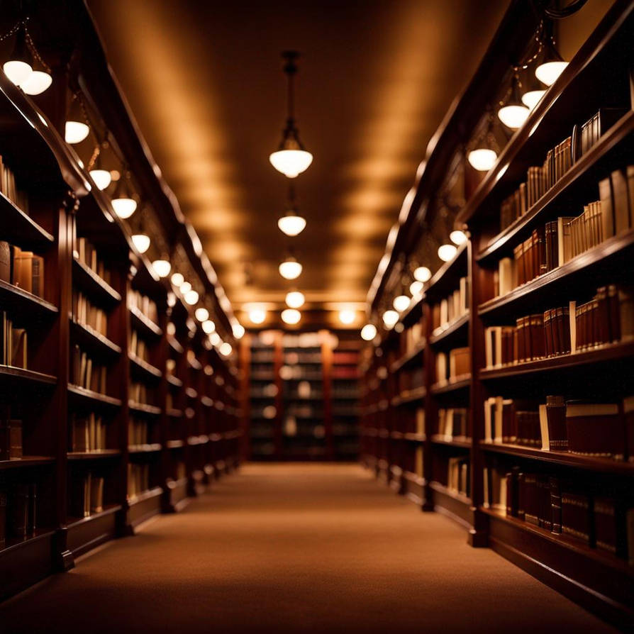 An empty library at night by cantfindadecentalias on DeviantArt