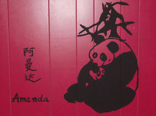 panda on my wall