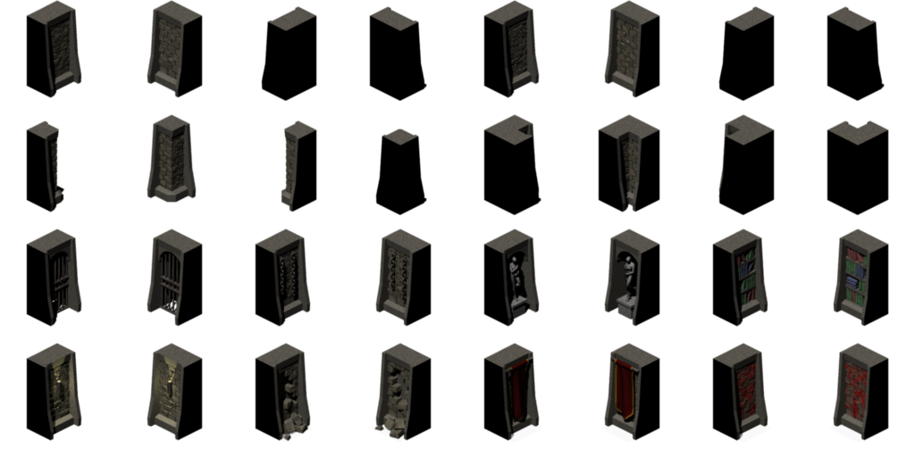 Iso Dungeon Walls