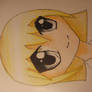 Hand Drawn Blonde Manga Girl