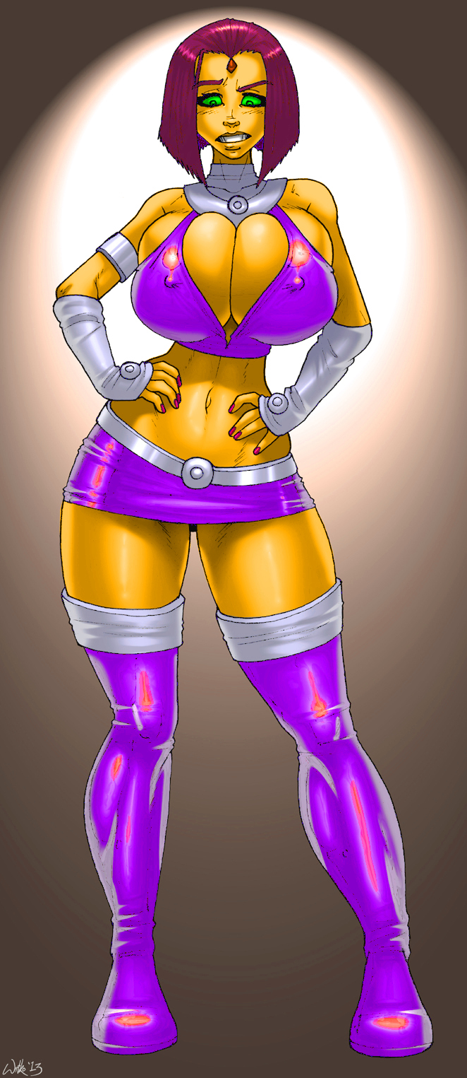 Cerberus Raven Cosplaying Starfire (reColor)