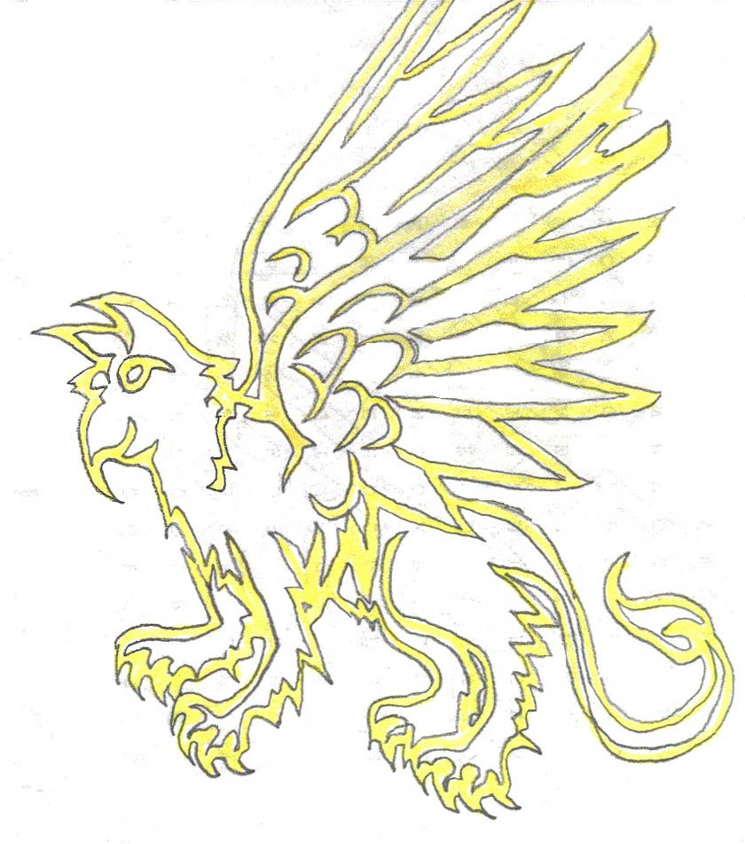 griffin doodle by pencilears on DeviantArt