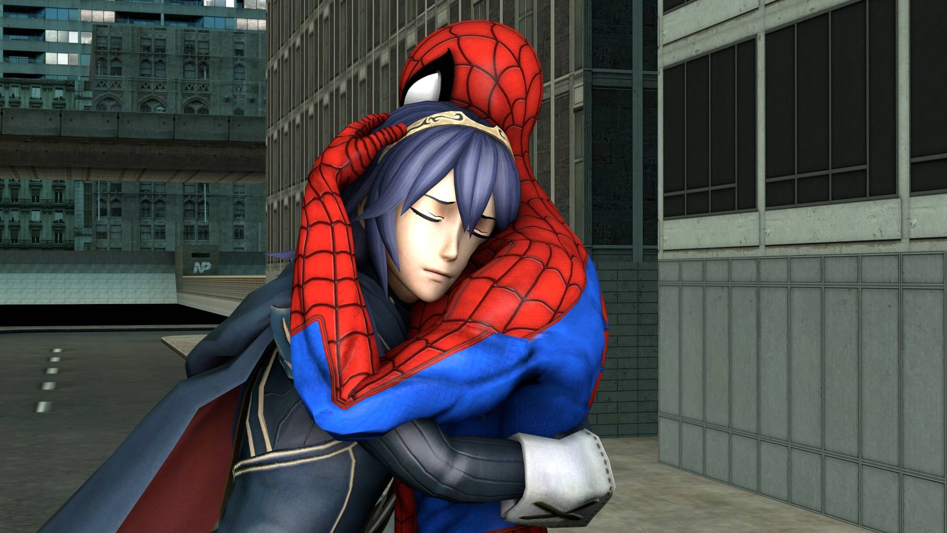 Hug Spider Man Spider-man hugs Lucina by kongzillarex2021 on DeviantArt