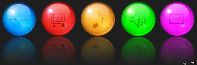 glossy Orbs Icons by raidw on DeviantArt