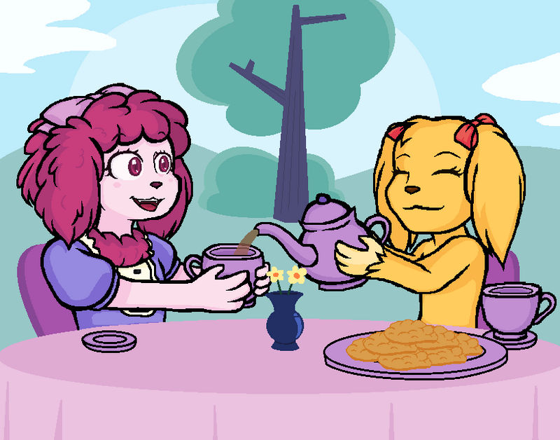 Puppy Tea Party By Krystal Red Squirrel On DeviantArt puppy-tea-party-by-krystal-red-squirrel-on-deviantart