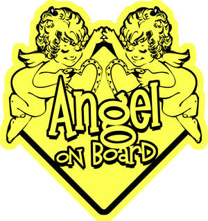 Angel On Board - Car sign