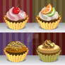 Vector Illustration Cupcakes