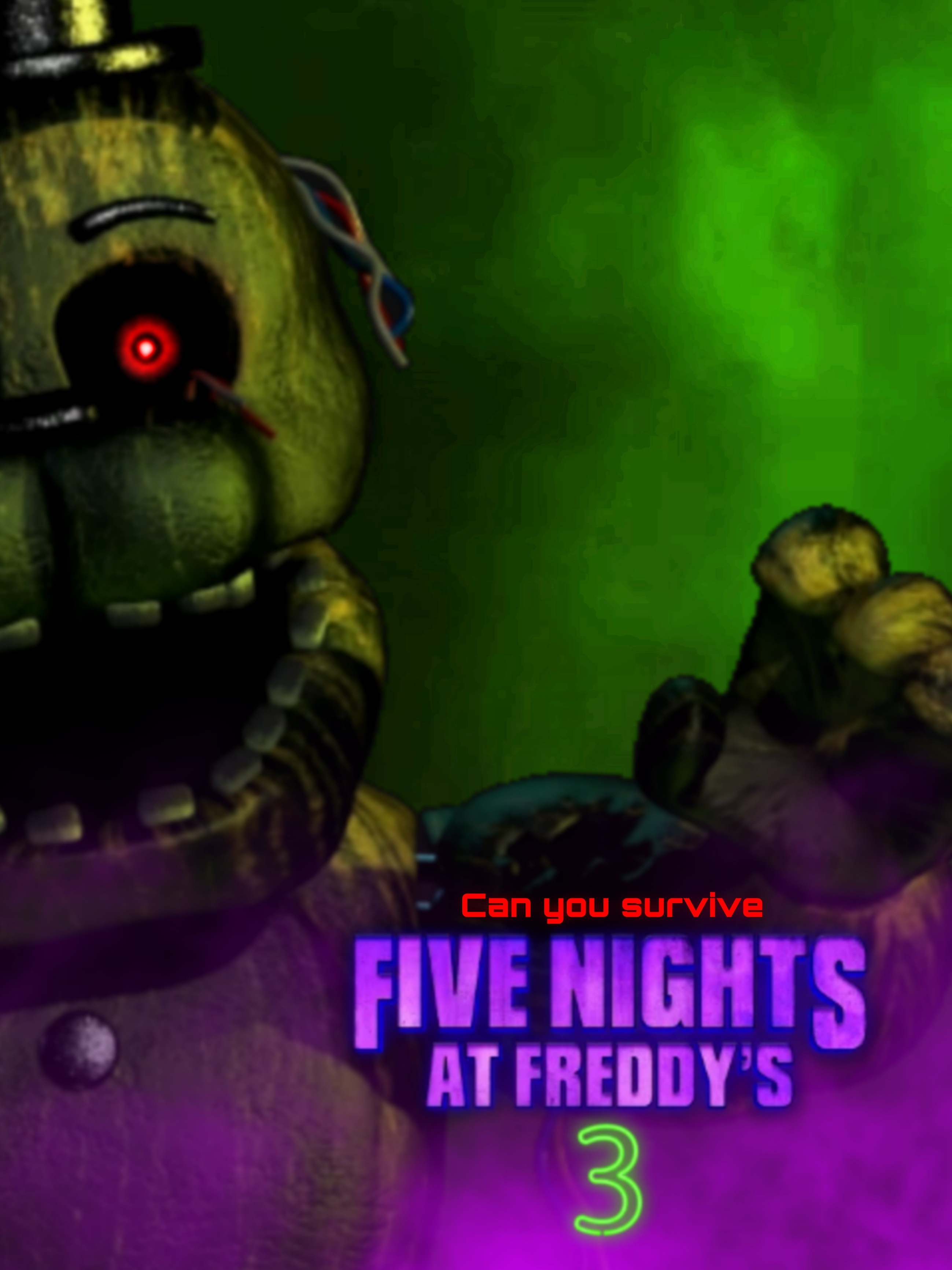 Fnaf 3 movie poster by marvelous554 on DeviantArt