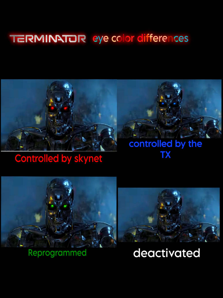 Terminator color differences by marvelous554 on DeviantArt