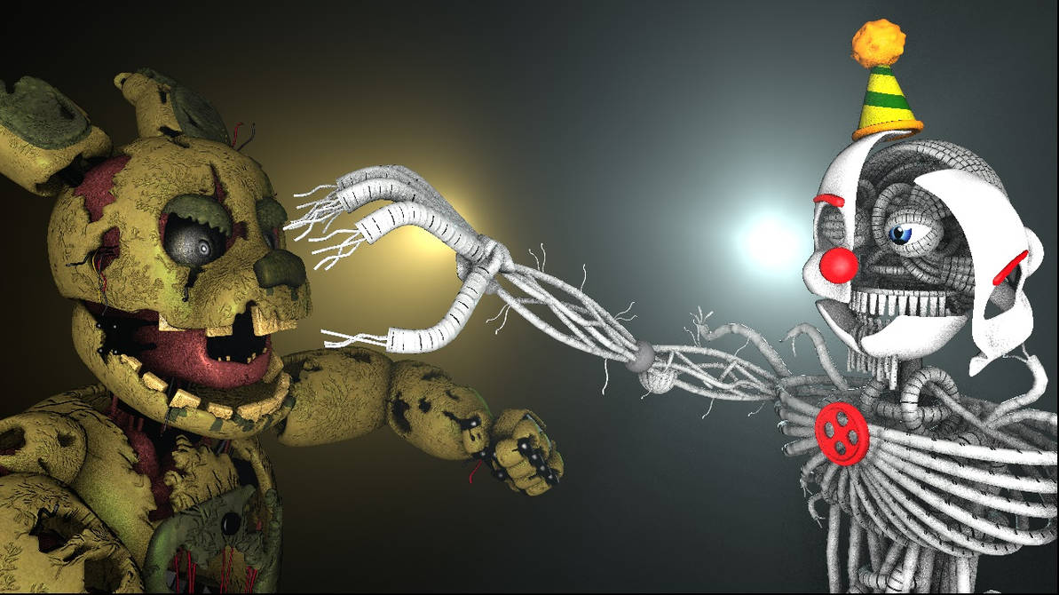 Spring Ennard Ennard Vs Springtrap by marvelous554 on DeviantArt