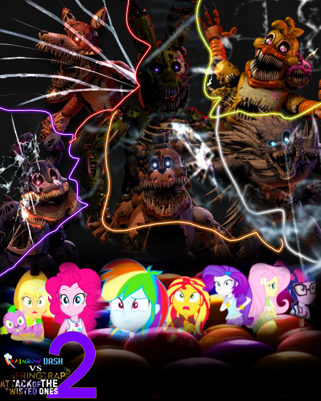 Spring Trap Vs Rem Rainbow Dash vs. Springtrap 2 (remake) by marvelous554 on DeviantArt