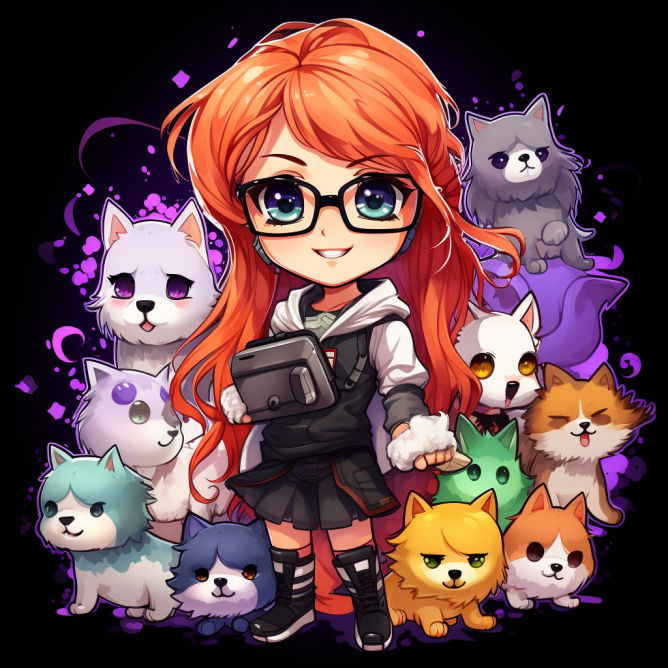 Jerry0420 Red Hair Chibi Anime Girl - Heterochromi by casualnerding on ...