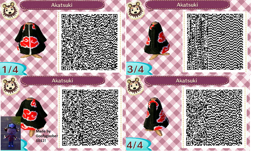 Akatsuki outfit animal crossing